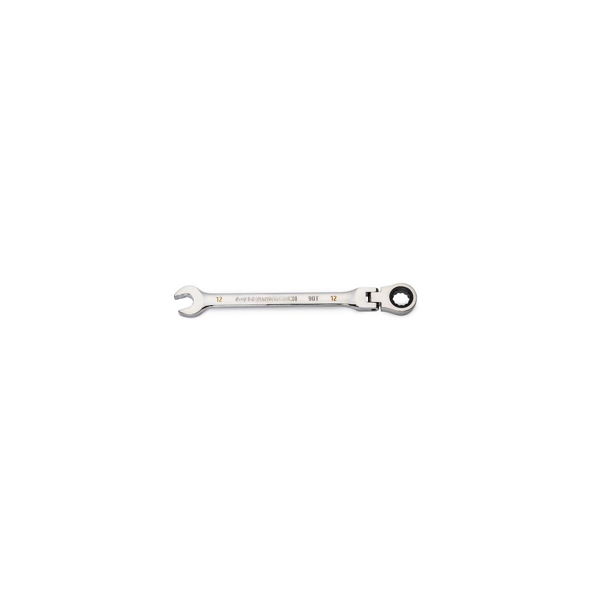 GearWrench 90-Tooth Flex Combination Ratchet Wrench — 12mm, 12-Point, Model# KDT86712